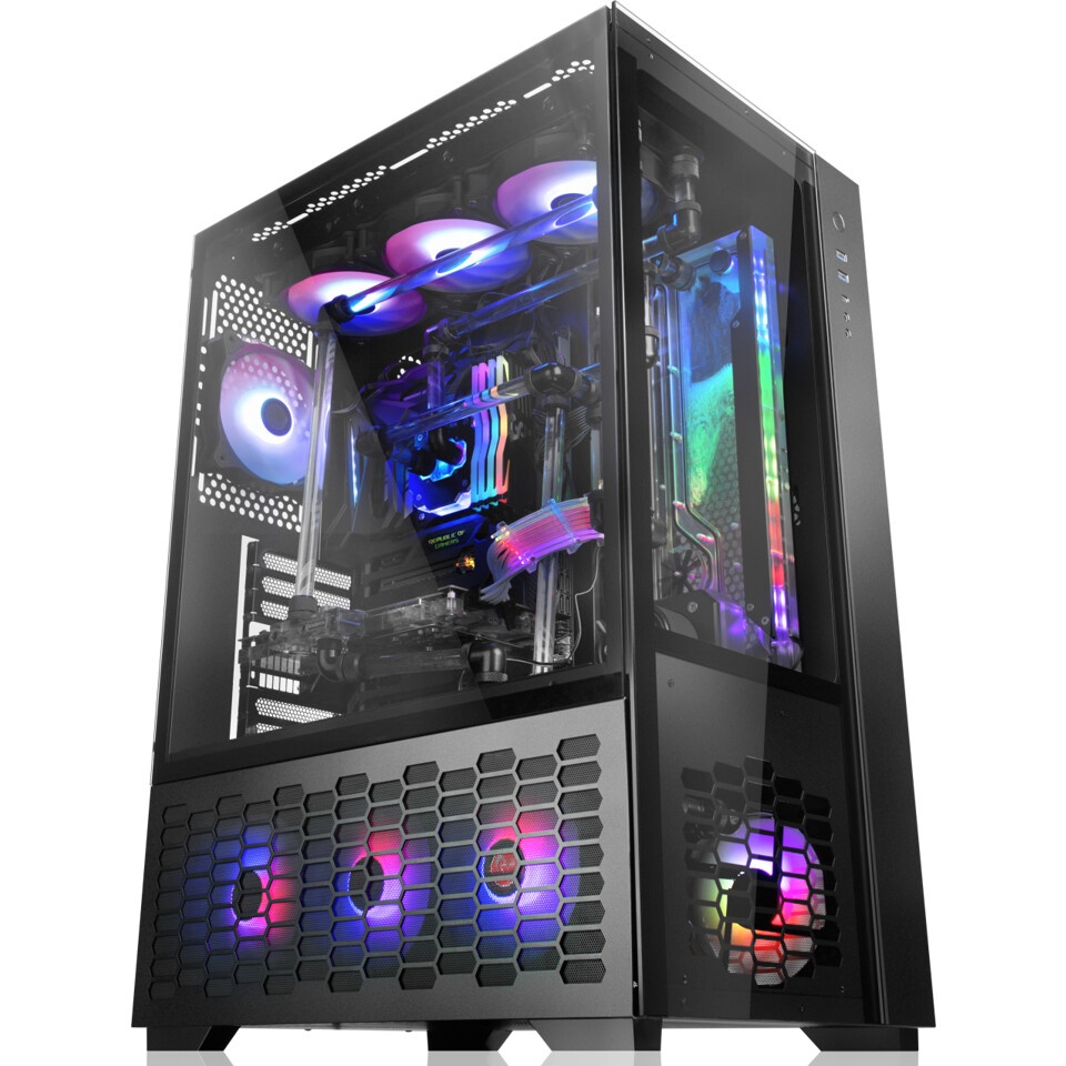 Компьютерный корпус Raijintek PAEAN PREMIUM 0R20B00208, black, Aluminum, ATX/MICRO ATX/MINI-ITX, USB