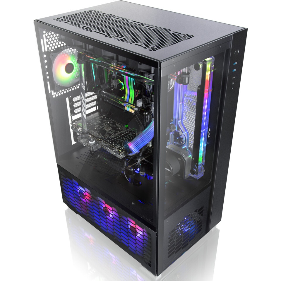 Компьютерный корпус Raijintek PAEAN PREMIUM 0R20B00208, black, Aluminum, ATX/MICRO ATX/MINI-ITX, USB