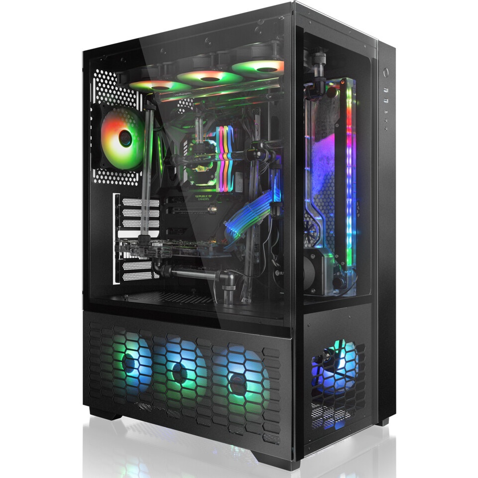 Компьютерный корпус Raijintek PAEAN PREMIUM 0R20B00208, black, Aluminum, ATX/MICRO ATX/MINI-ITX, USB