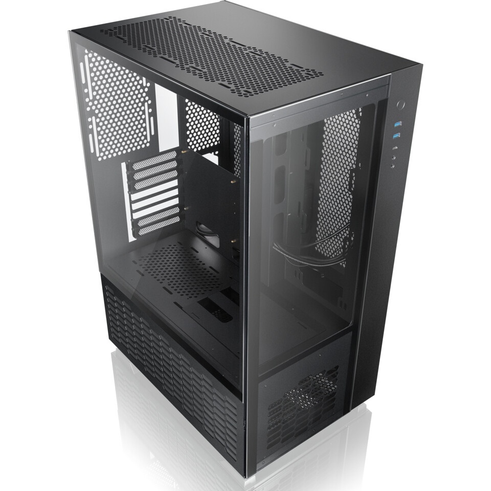 Компьютерный корпус Raijintek PAEAN PREMIUM 0R20B00208, black, Aluminum, ATX/MICRO ATX/MINI-ITX, USB