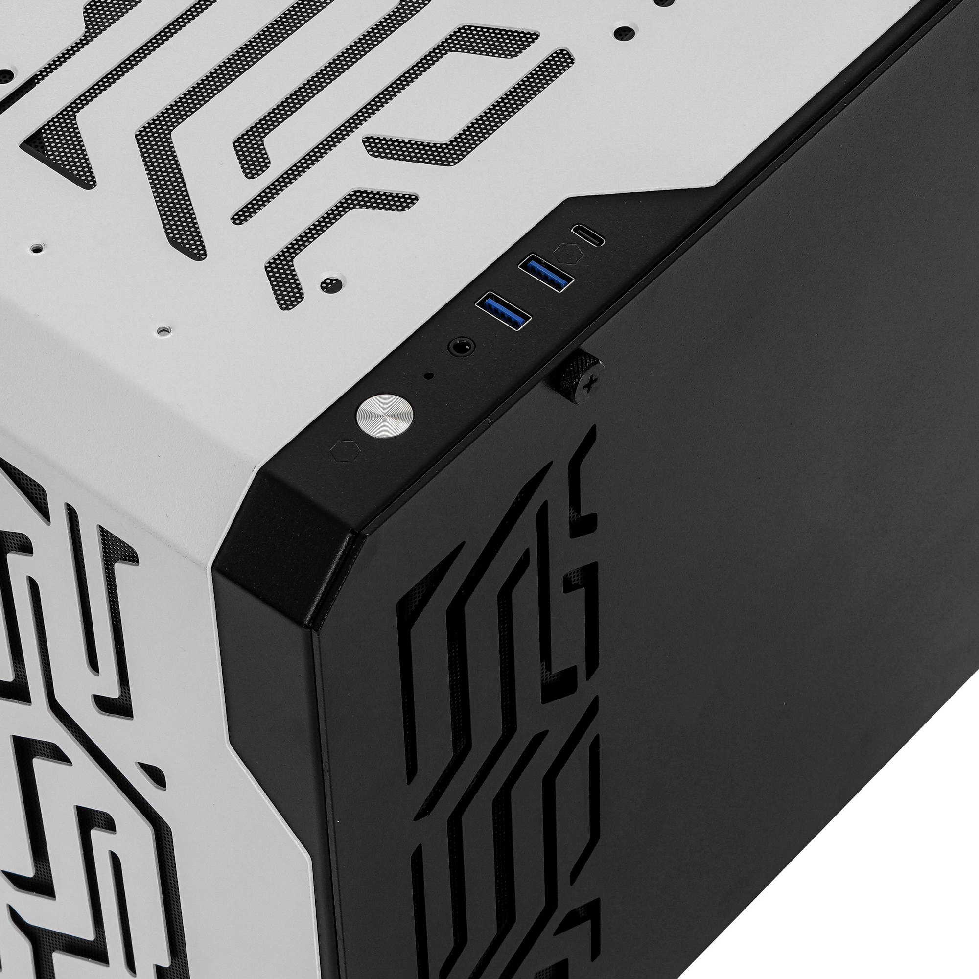 Компьютерный корпус Bloody BD-CC110 белый без БП mATX 5x120mm 2xUSB3.0 audio
