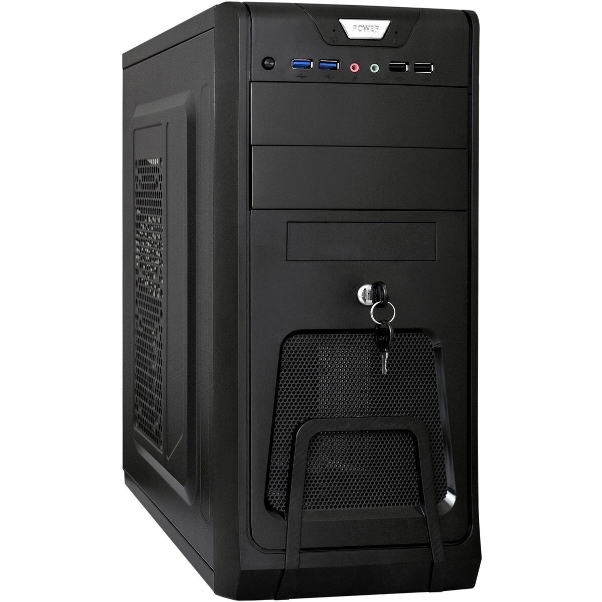 Компьютерный корпус Miditower Exegate EX280386RUS CP-604 Black, ATX, , 2*USB, Audio