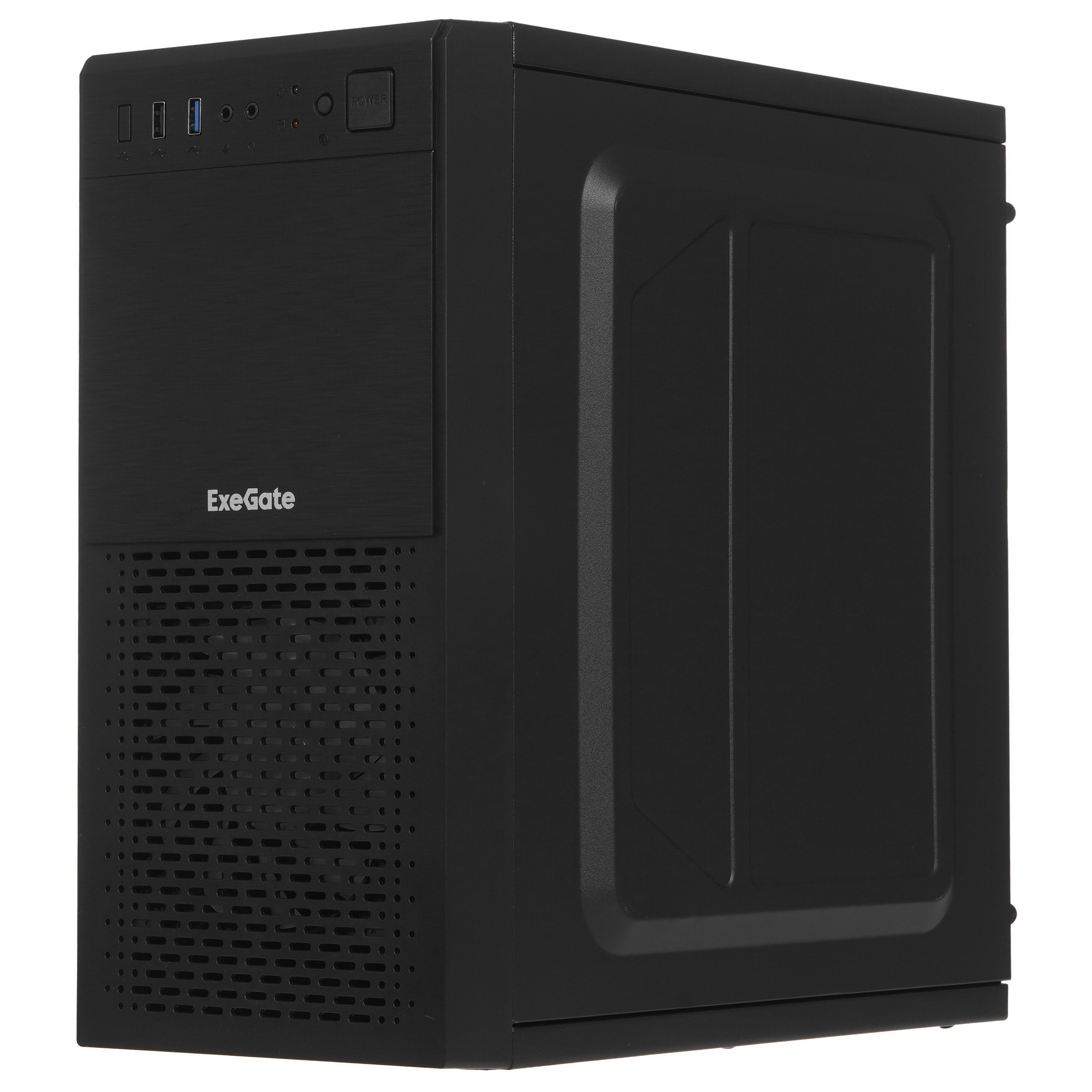 Компьютерный корпус Minitower ExeGate mEVO-7807-NPX600 (mATX, БП 600NPX 12см, 1*USB+1*USB3.0, черный