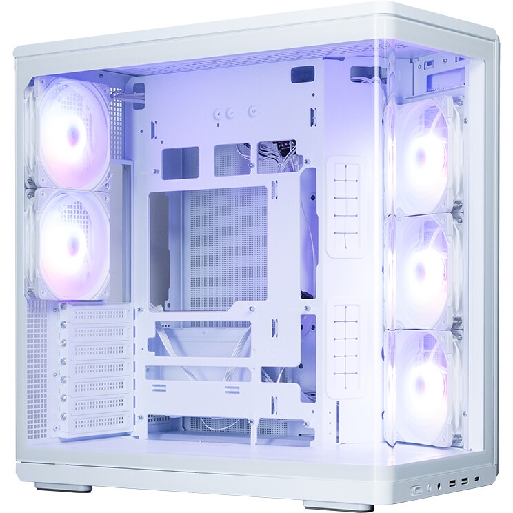 Компьютерный корпус ZALMAN P50 DS, ATX, WHITE, WINDOW, 2x3.5", 3x2.5", 1xUSB TYPE-C, 2xUSB3.0, SIDE