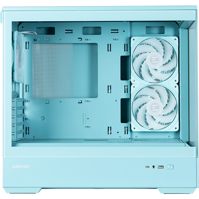 Корпус Thermaltake The Tower 100 Turquoise черный без БП miniITX 1x120mm 3x140mm 2xUSB3.0 audio bott