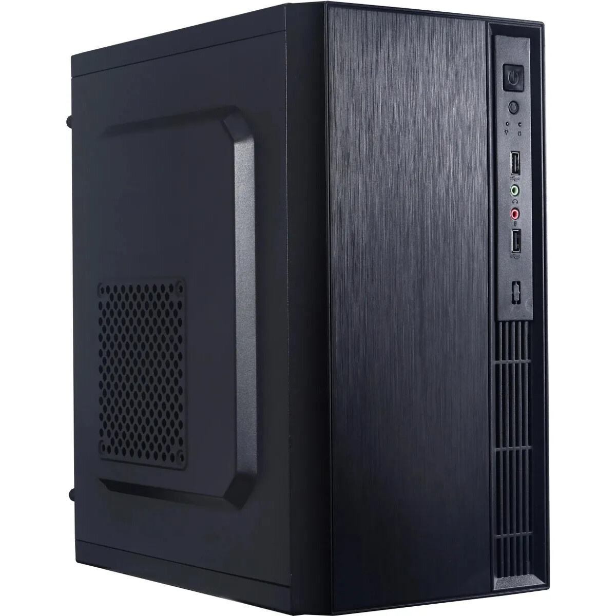 Корпус Miditower ExeGate EX298134RUS AA-443U (ATX, без БП, 2*USB+1*USB3.0+HD Audio, черный)