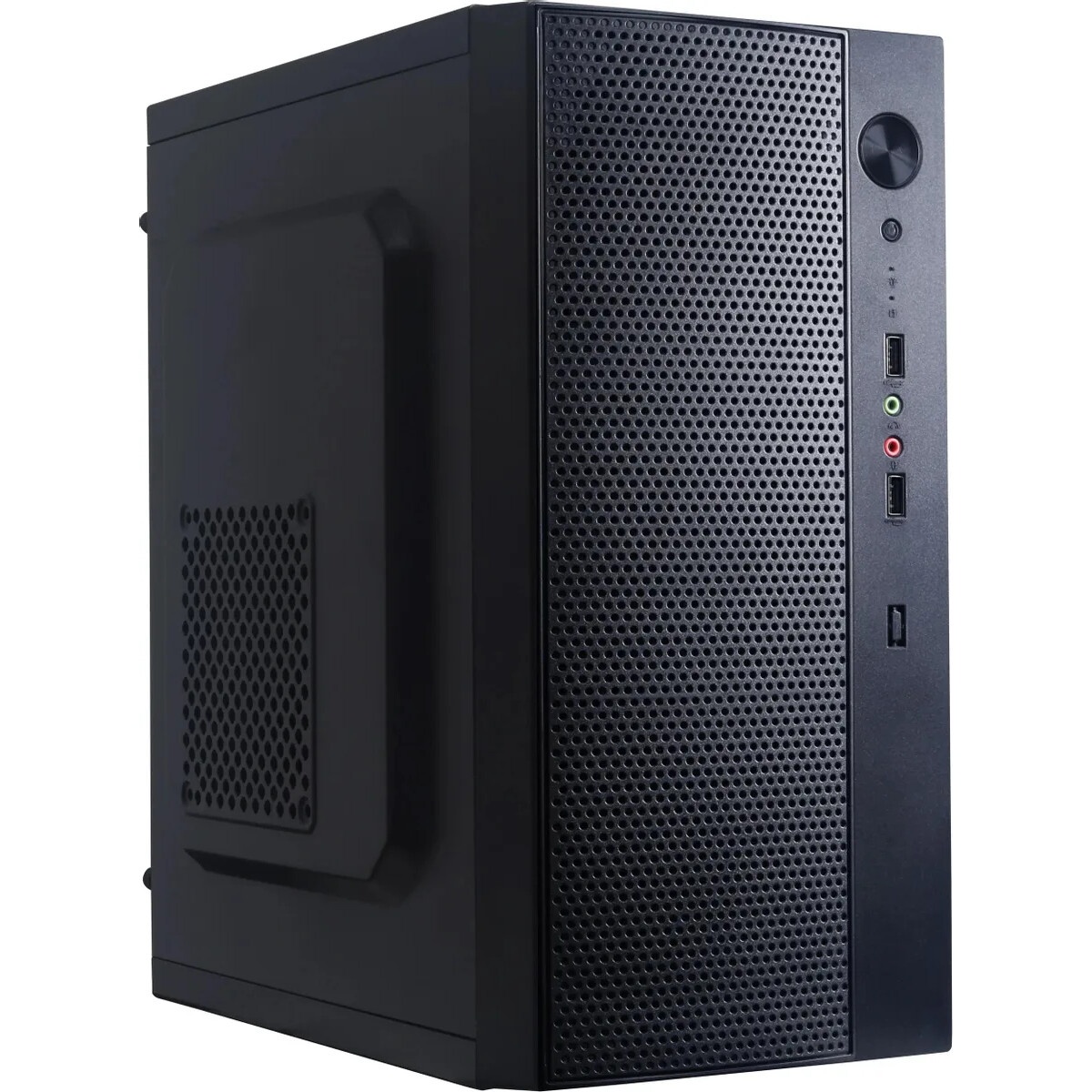 Корпус Miditower ExeGate EX298134RUS AA-443U (ATX, без БП, 2*USB+1*USB3.0+HD Audio, черный)