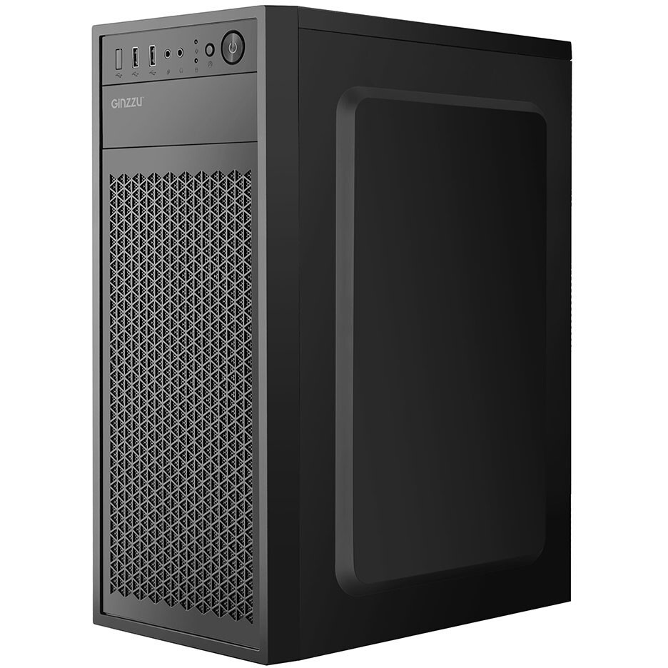 Корпус Miditower ExeGate EX298134RUS AA-443U (ATX, без БП, 2*USB+1*USB3.0+HD Audio, черный)