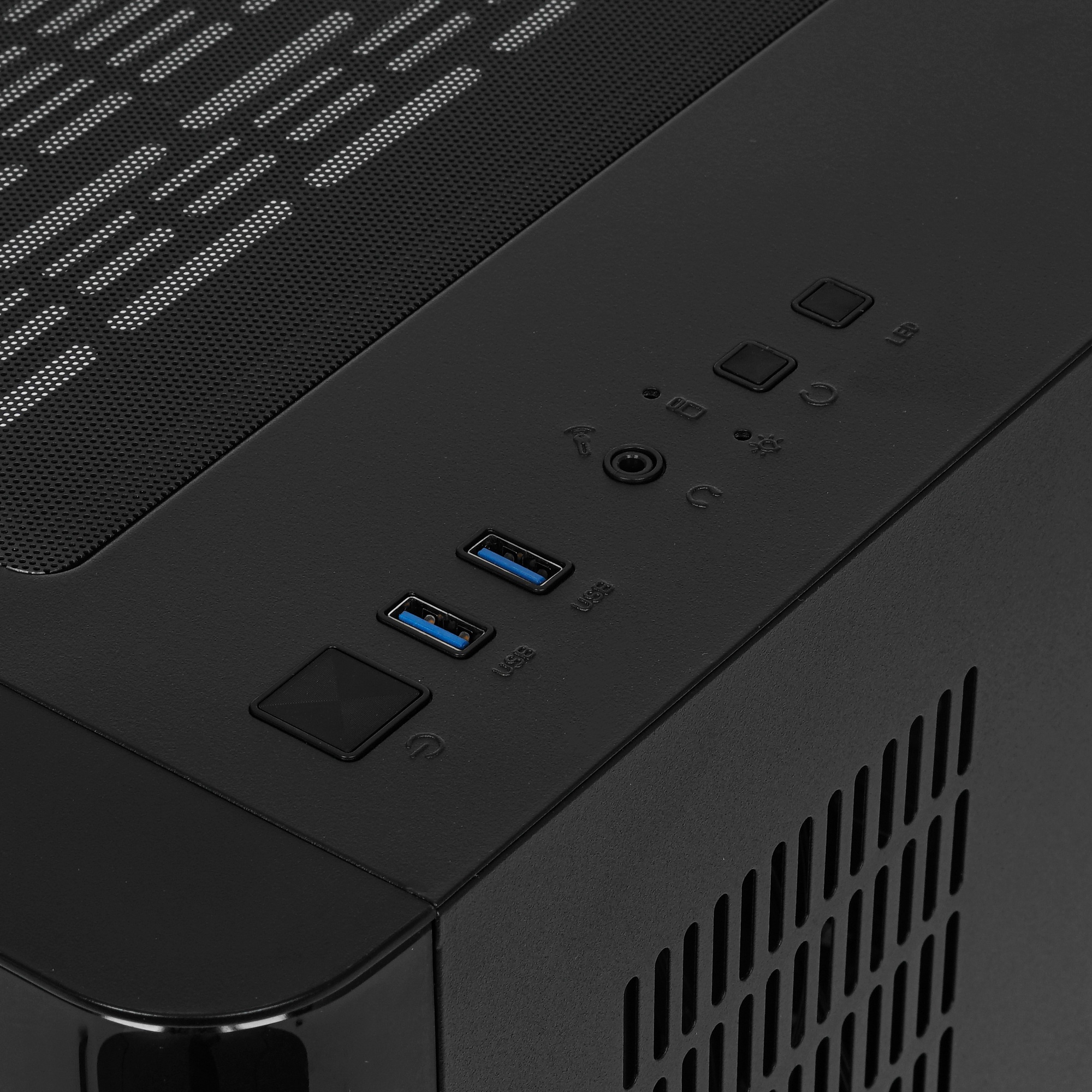 Компьютерный корпус 1STPLAYER UVIEW UV6 Black / mATX / UV6-BK