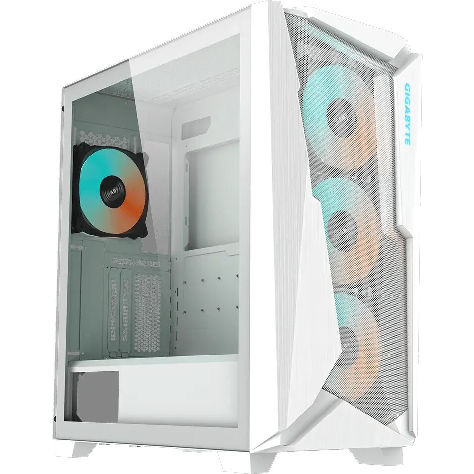 Компьютерный корпус Gigabyte C102W GB-C102GI белый без БП M-ATX 5x120mm 4x140mm 2xUSB3.0 audio bott
