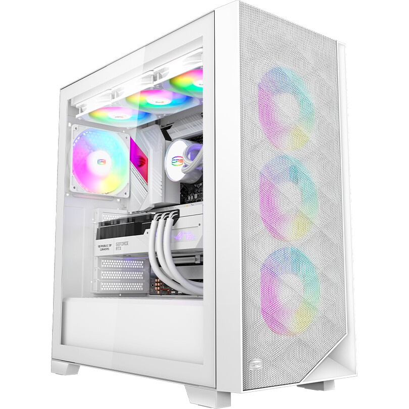 Компьютерный корпус Gigabyte C102W GB-C102GI белый без БП M-ATX 5x120mm 4x140mm 2xUSB3.0 audio bott