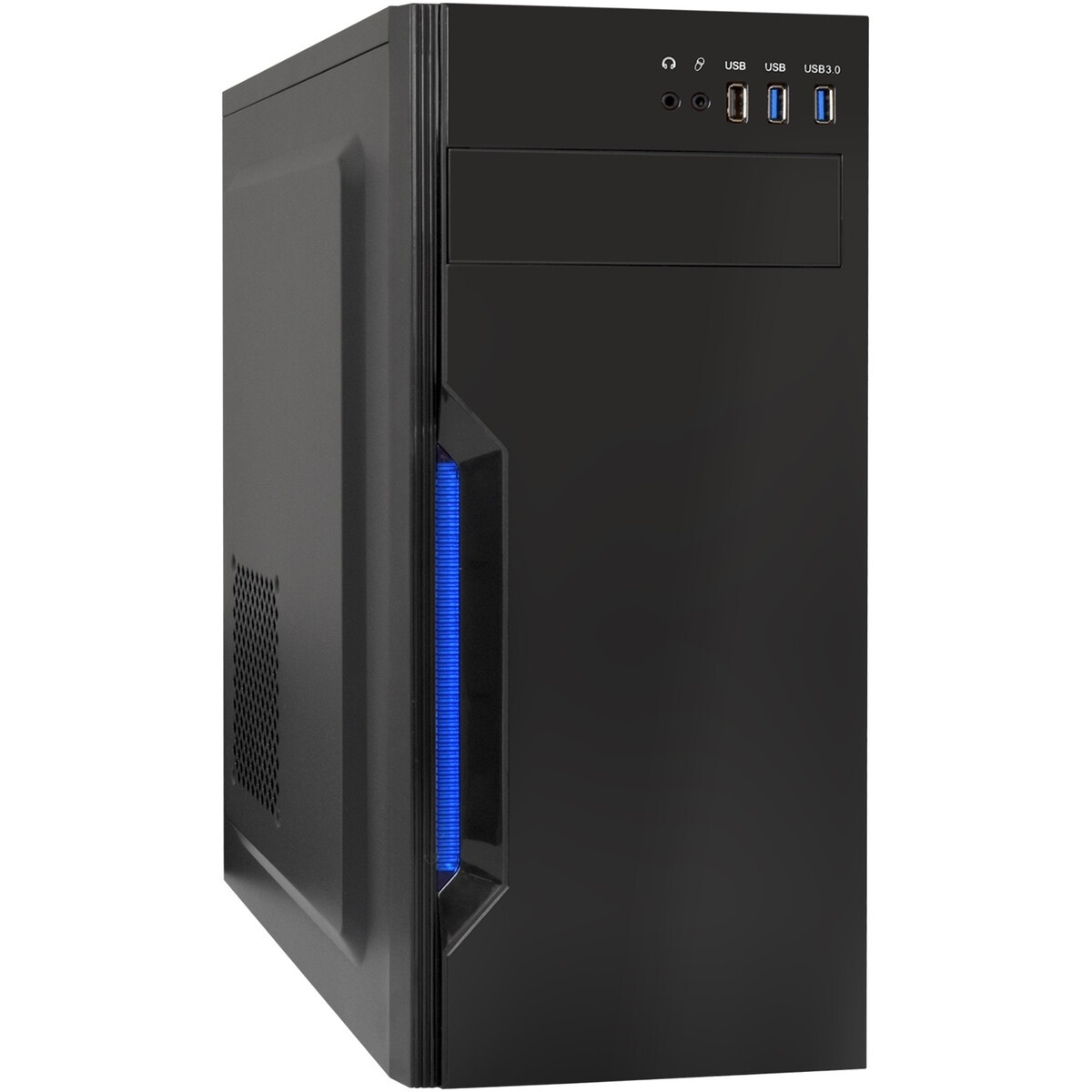 Компьютерный корпус ExeGate XP-333U черный, Miditower ATX, , 1*USB+2*USB3.0, Aud