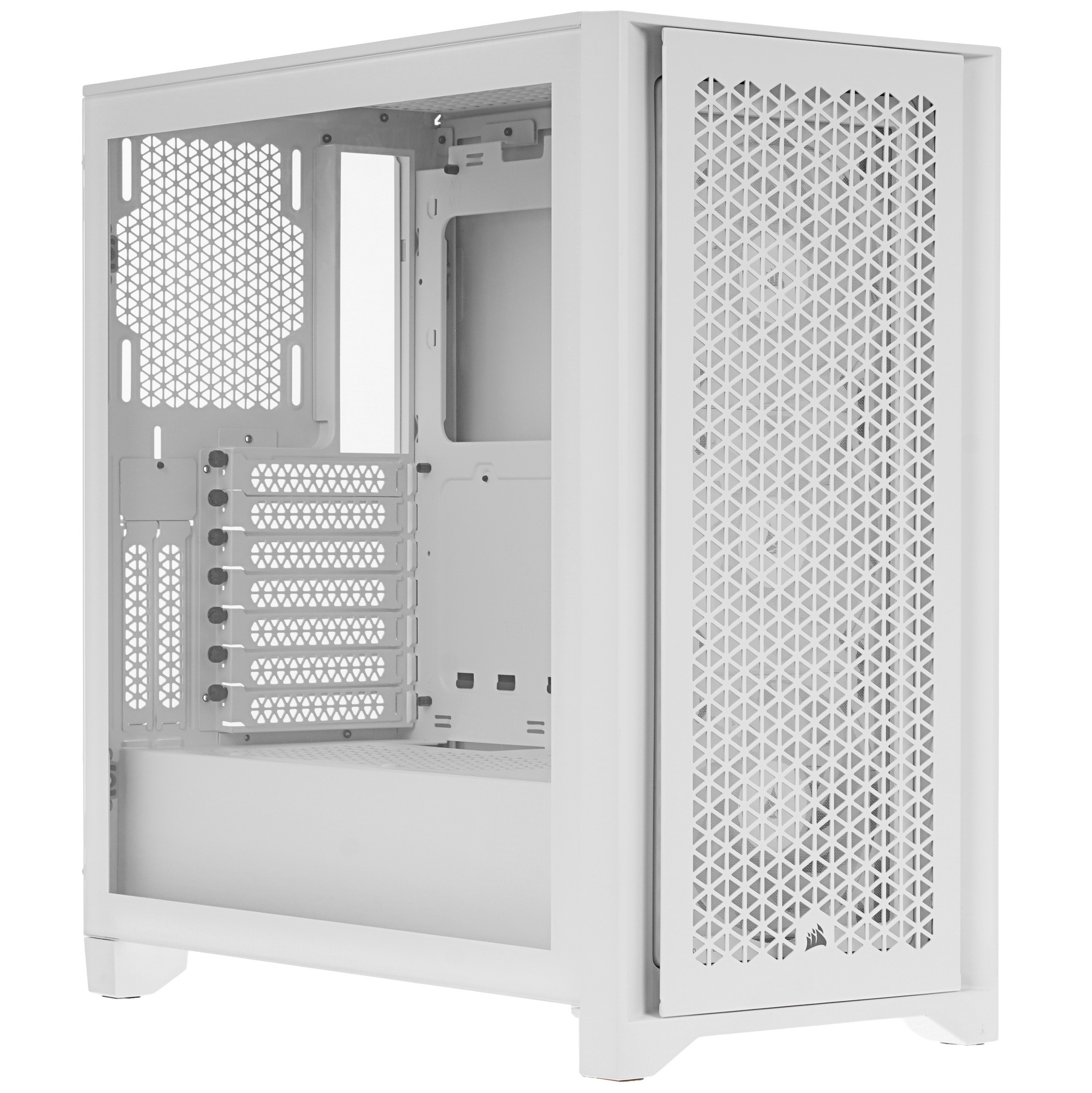 Корпус без блока питания Corsair iCUE 4000D RGB Airflow, Midi-Tower, TG, 3x120mm RGB, 1xUSB-A 3.2, 1