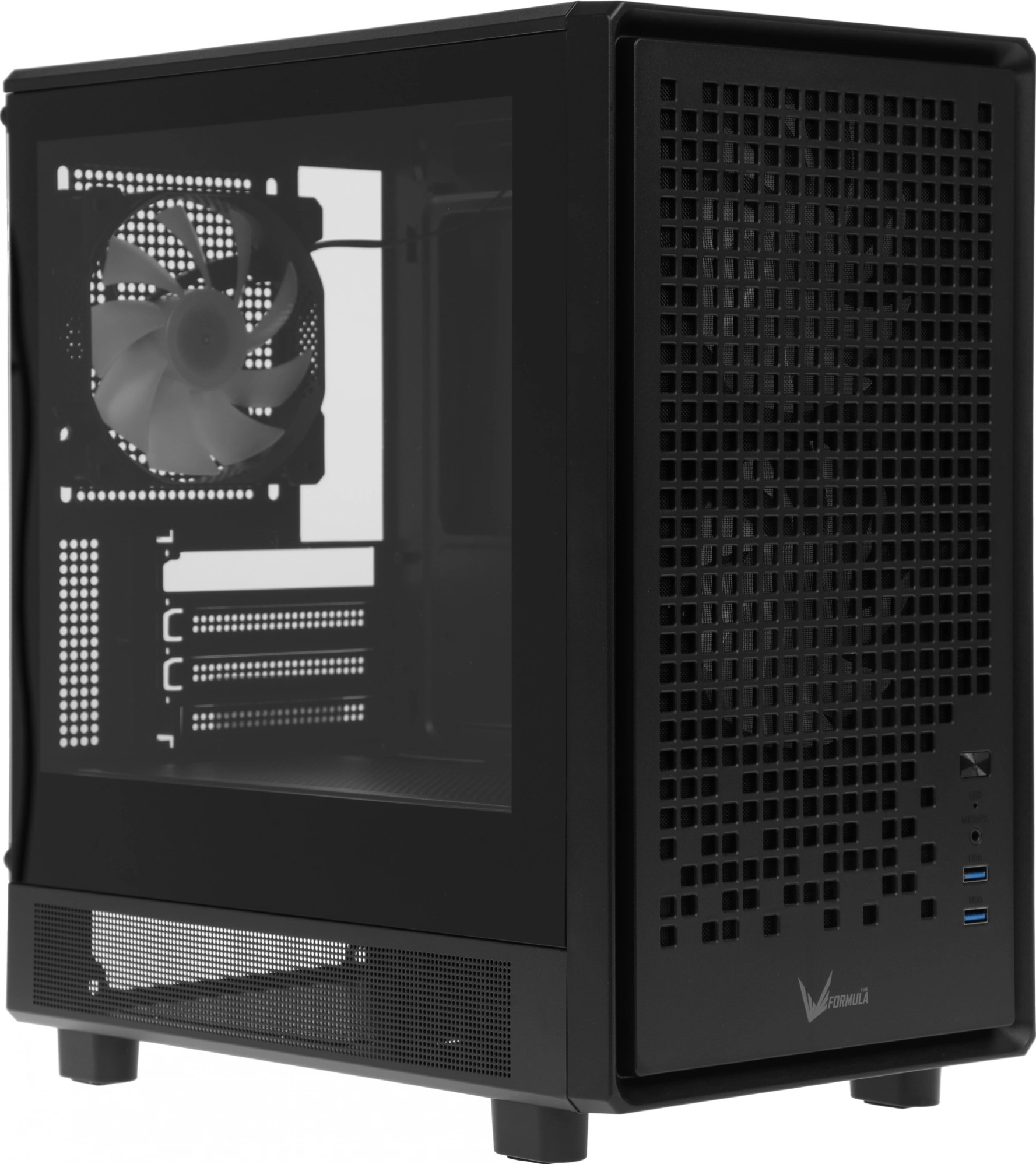 Компьютерный корпус Aerocool / Formula Air Mesh G2 черный без БП mATX 3x120mm 2xUSB3.0 audio