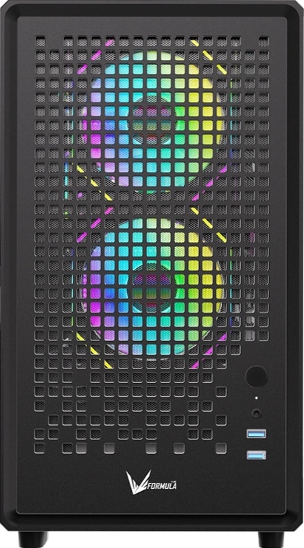 Компьютерный корпус Aerocool / Formula Air Mesh G2 черный без БП mATX 3x120mm 2xUSB3.0 audio