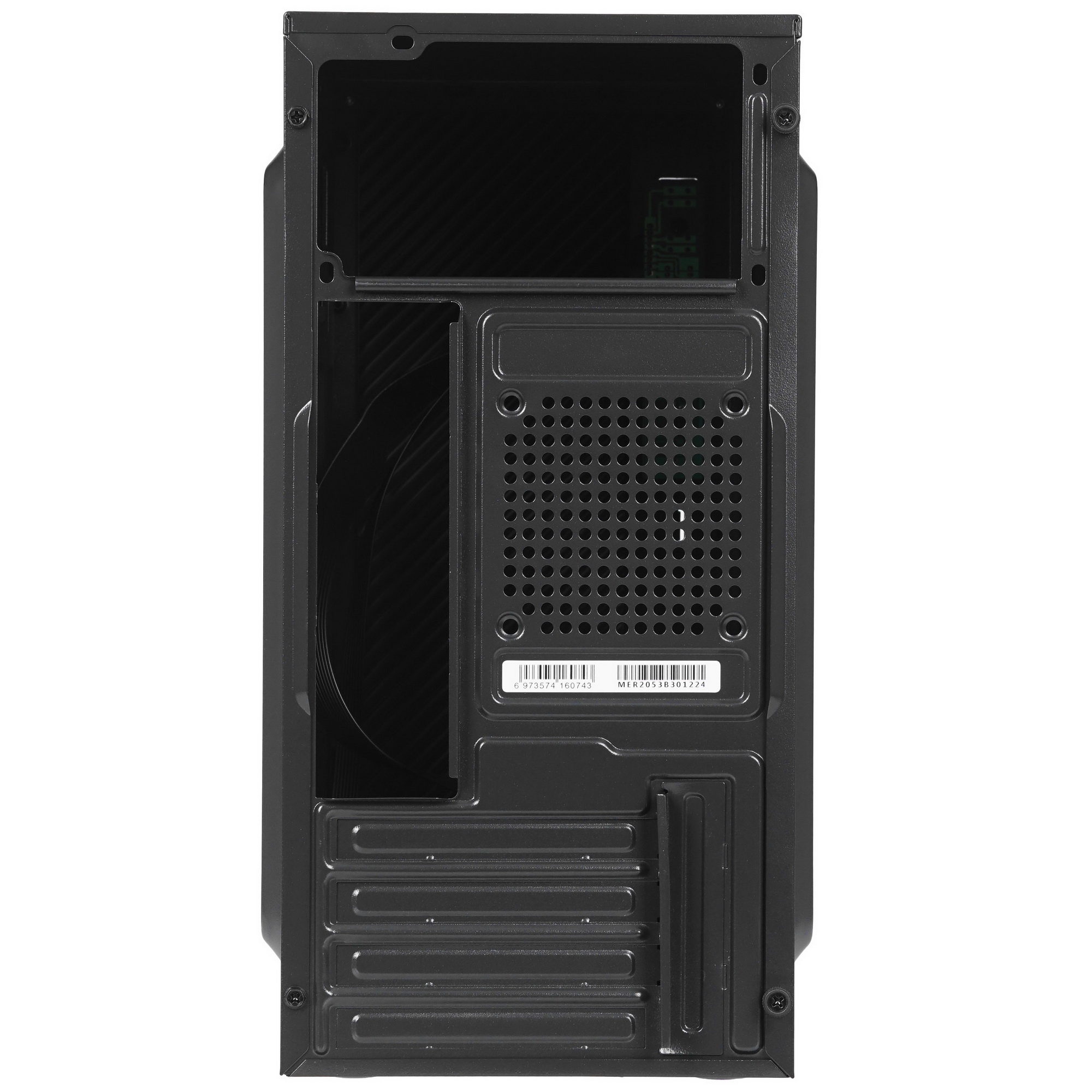 Компьютерный корпус Accord Entry ACC-2053B черный без БП mATX 1x80mm 1x120mm 2xUSB2.0 audio