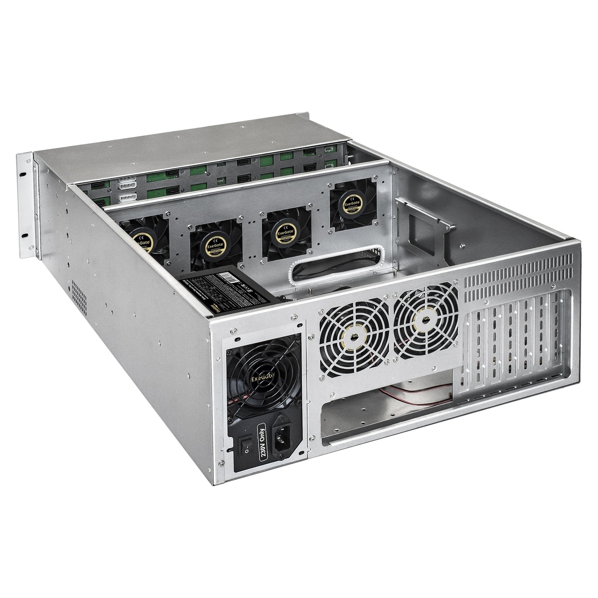 Серверный корпус ExeGate Pro EX293273RUS 4U660-HS24 RM 19", высота 4U, глубина 660, БП 600RADS, 24x