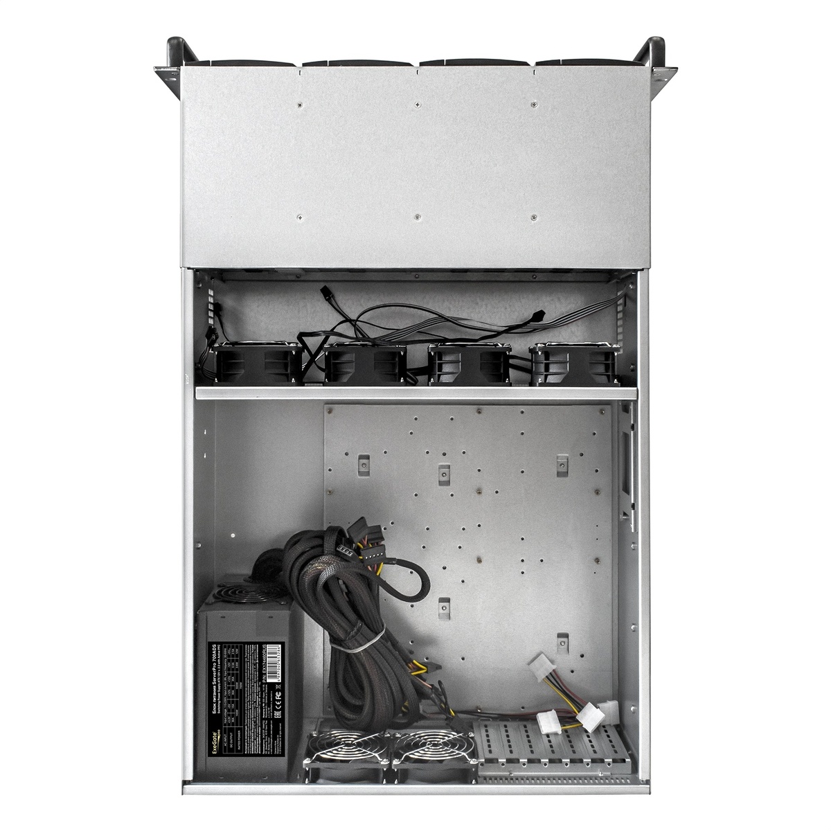 Серверный корпус ExeGate Pro EX293273RUS 4U660-HS24 RM 19", высота 4U, глубина 660, БП 600RADS, 24x