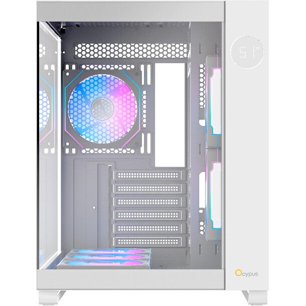 Корпус  Ocypus Iota C70 WH ARGB ATX / win / white / 6 ARGB fans / no PSU / Tempered Glass