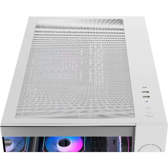 Корпус  Ocypus Iota C70 WH ARGB ATX / win / white / 6 ARGB fans / no PSU / Tempered Glass