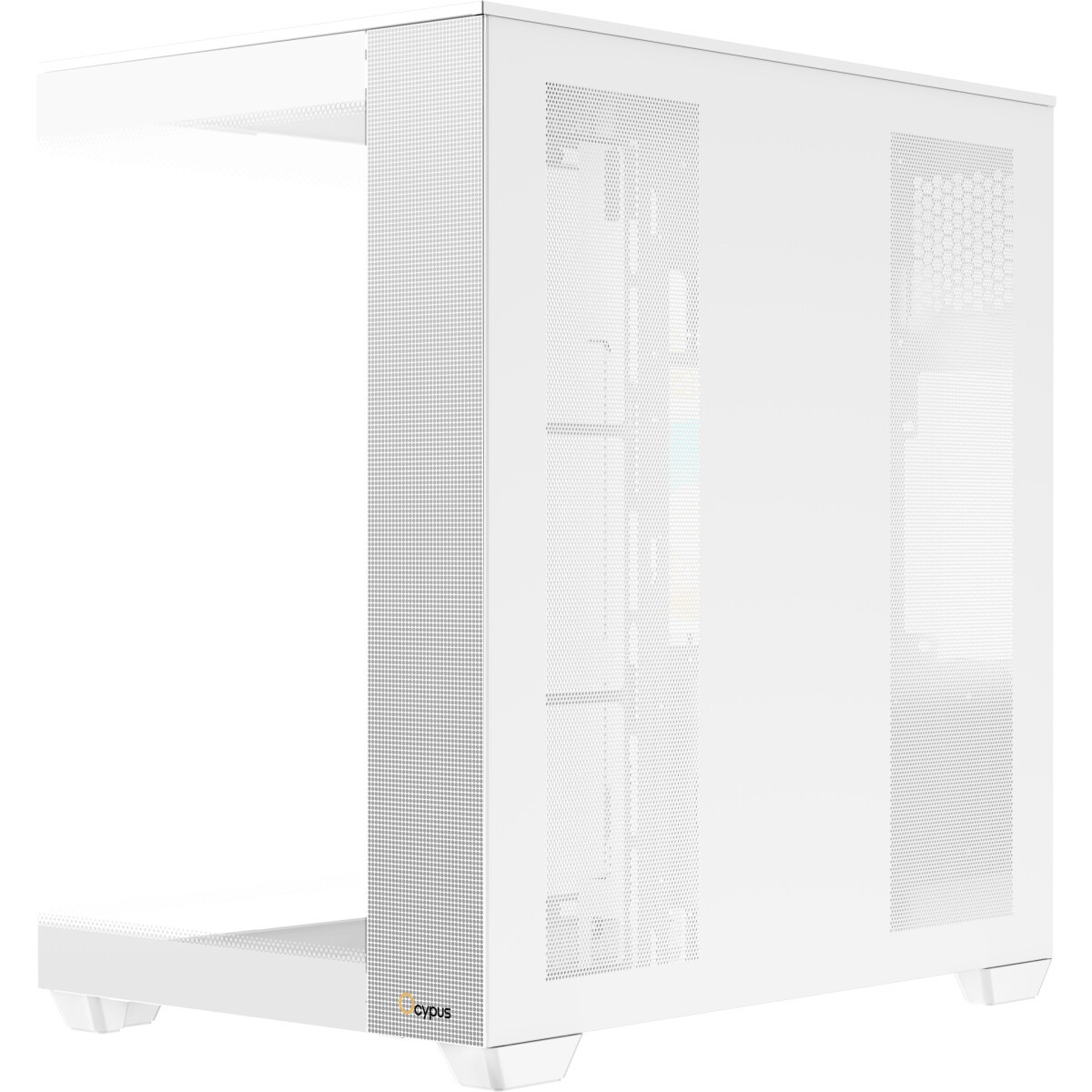 Корпус  Ocypus Iota C70 WH ARGB ATX / win / white / 6 ARGB fans / no PSU / Tempered Glass
