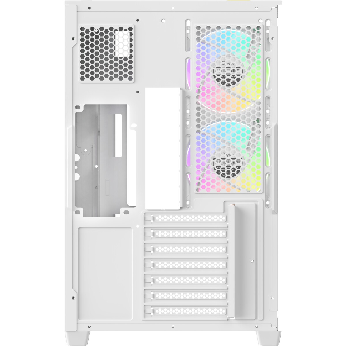 Корпус  Ocypus Iota C70 WH ARGB ATX / win / white / 6 ARGB fans / no PSU / Tempered Glass
