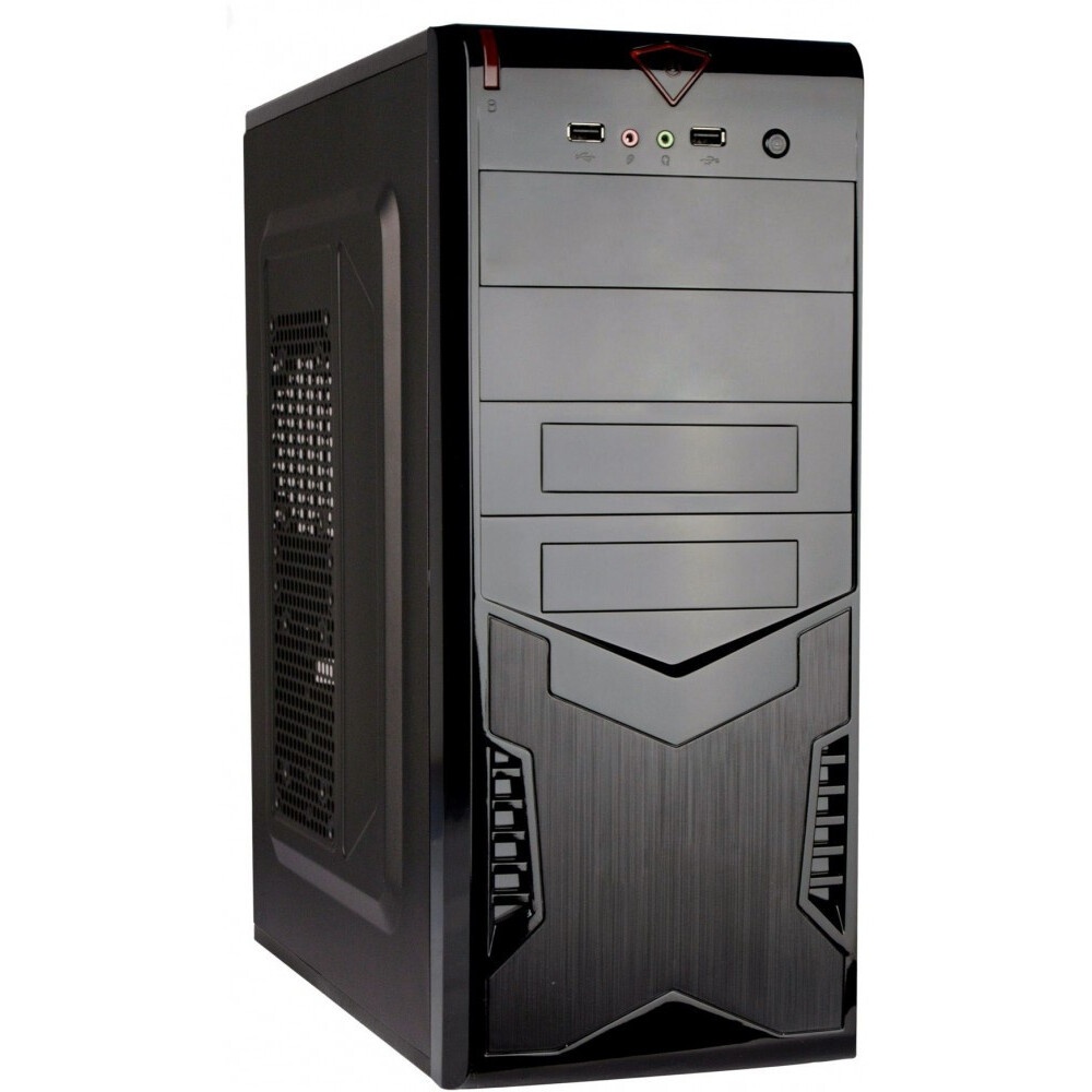 Компьютерный корпус c блоком питания 450 Ватт/ Case Foxline FL-302-FZ450-U32 ATX case, black, w/PSU