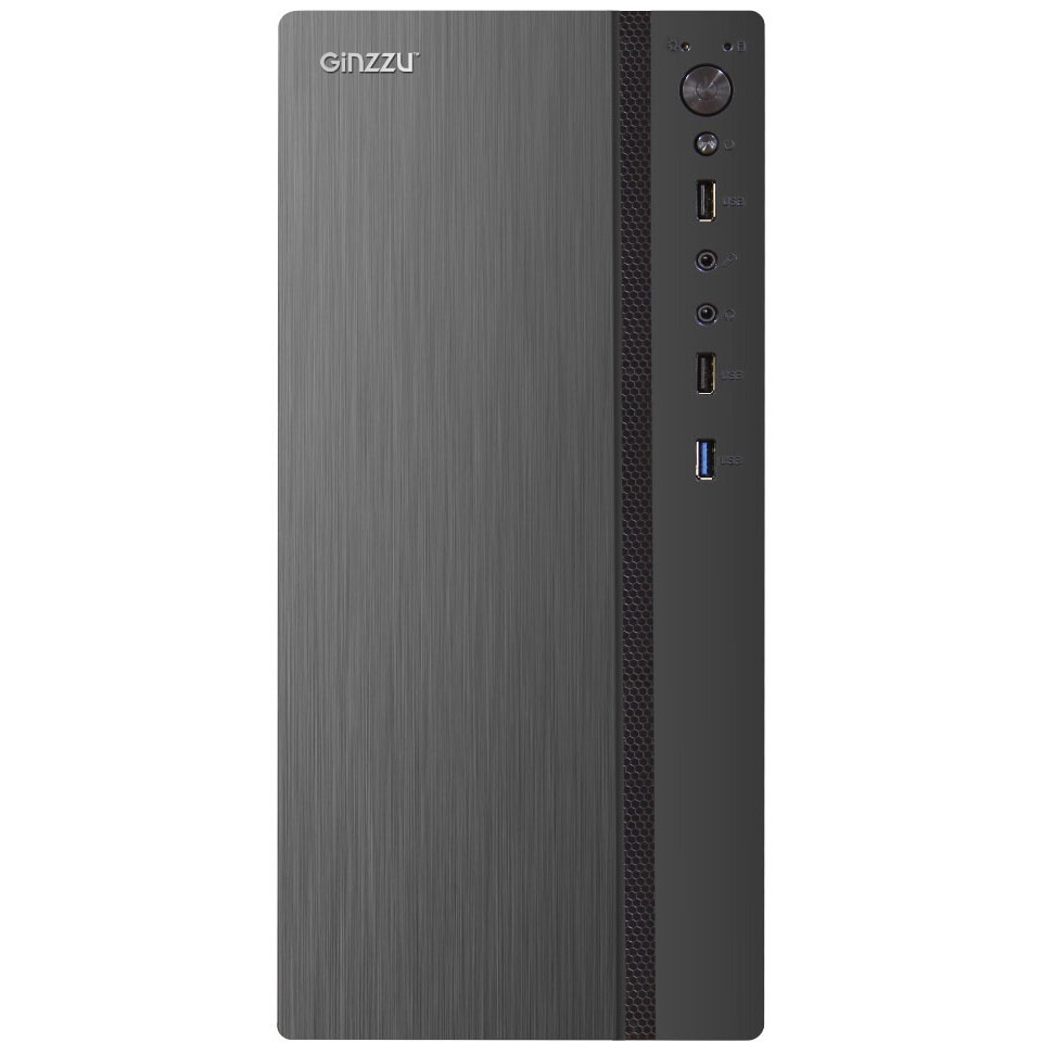 Компьютерный корпус Ginzzu D180 2*USB 2.0,AU w/o PSU