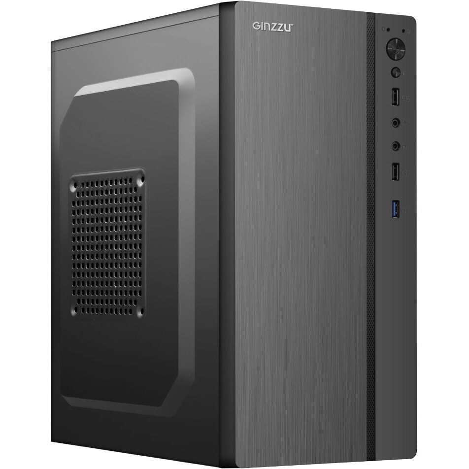 Компьютерный корпус Ginzzu D180 2*USB 2.0,AU w/o PSU
