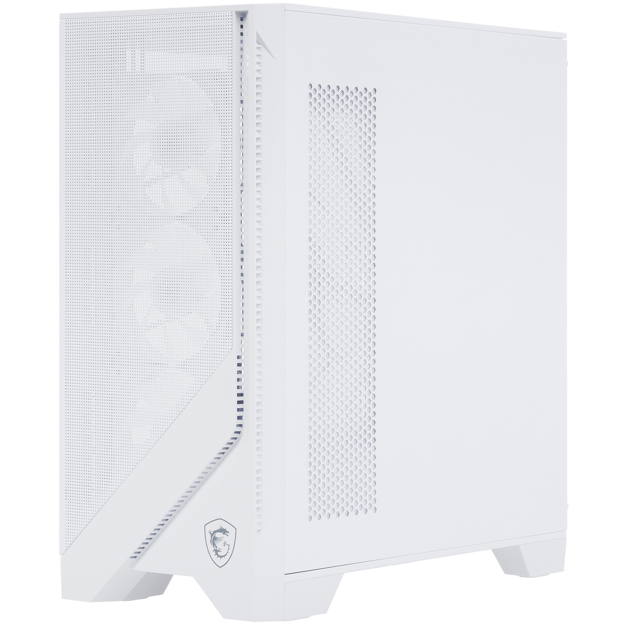 Компьютерный корпус MSI MAG Forge 320R Airflow белый без БП ATX 4x120mm 2xUSB3.0 audio bott PSU
