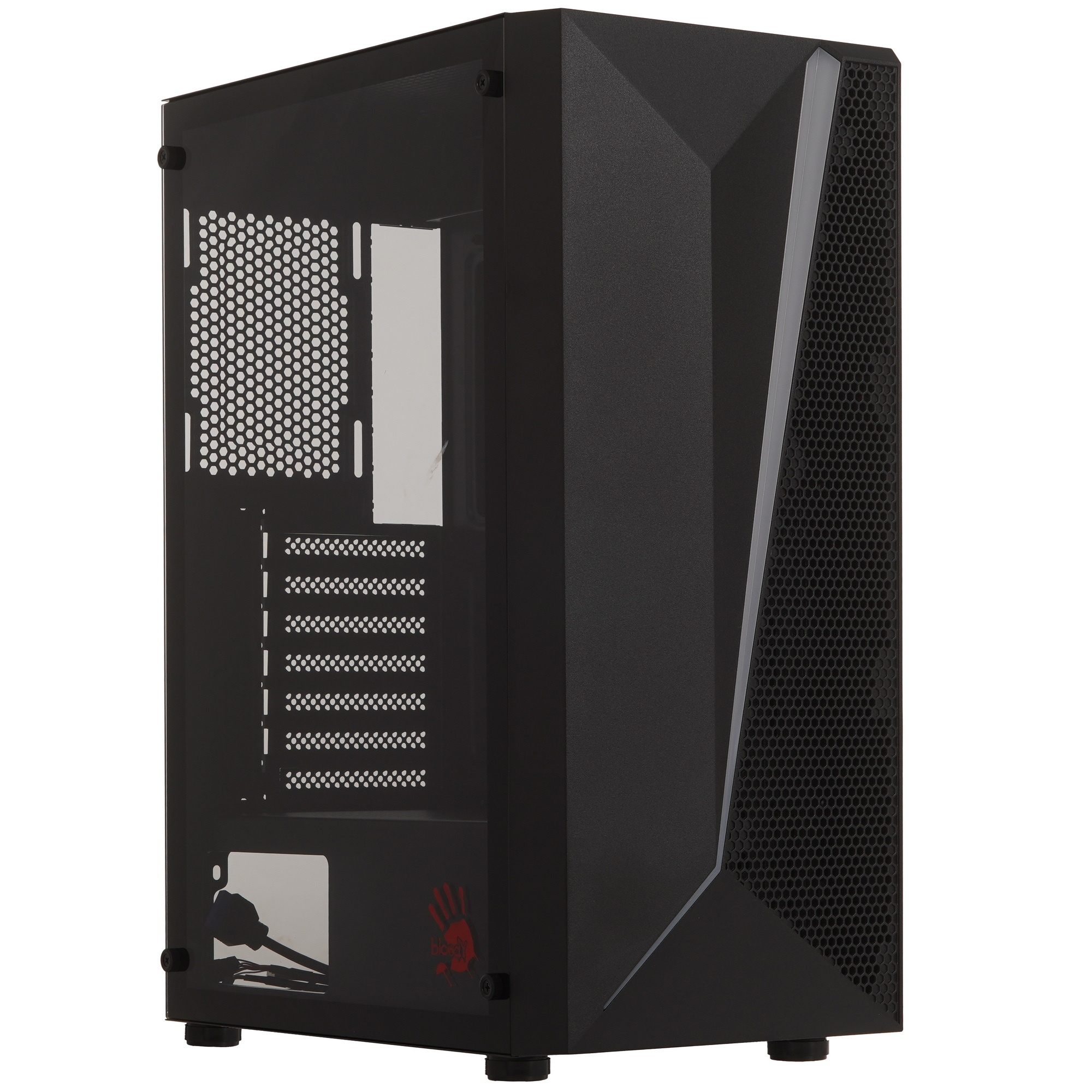Корпус Bloody BD-CC106 черный без БП ATX 8x120mm 1xUSB2.0 1xUSB3.0 audio bott PSU