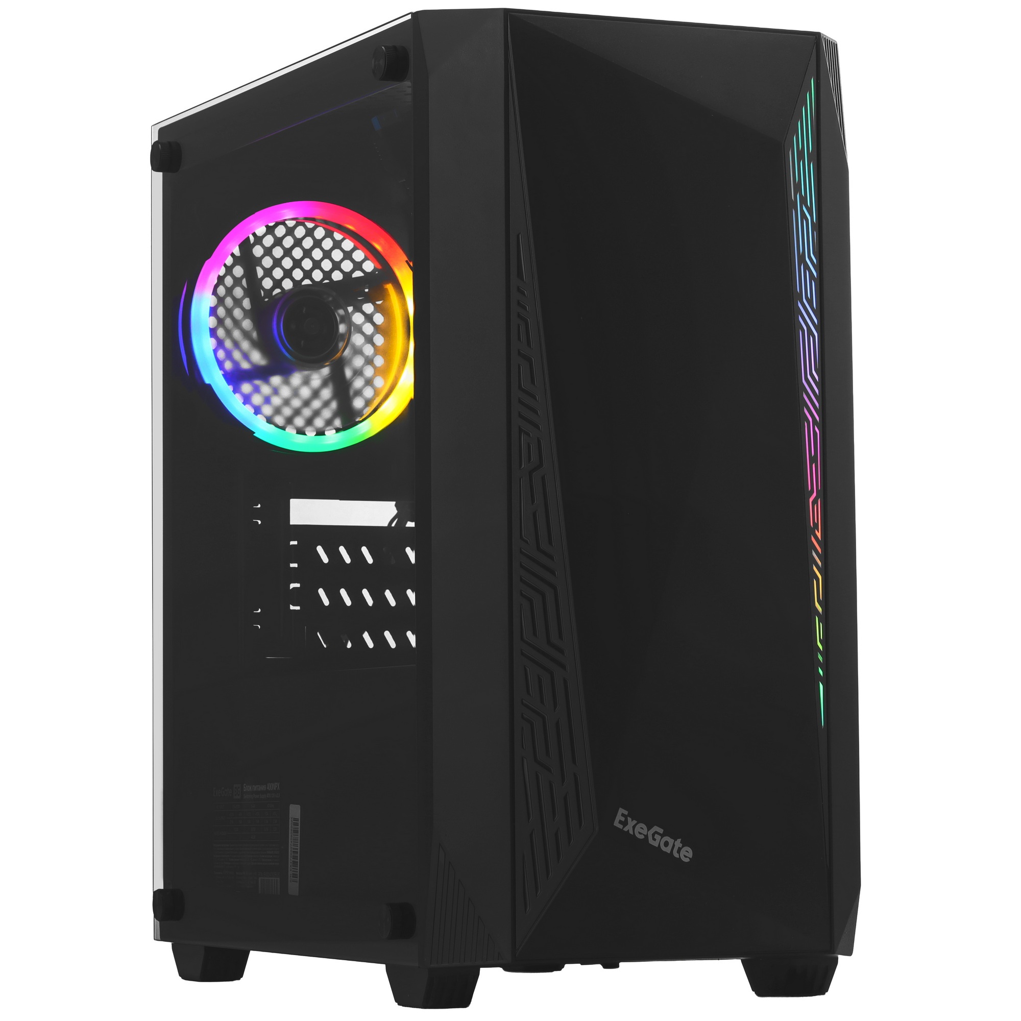 Компьютерный корпус Minitower ExeGate Mistery R2-NPX400 (mATX, БП 400NPX с вент. 12 см, 2*USB+1*USB3