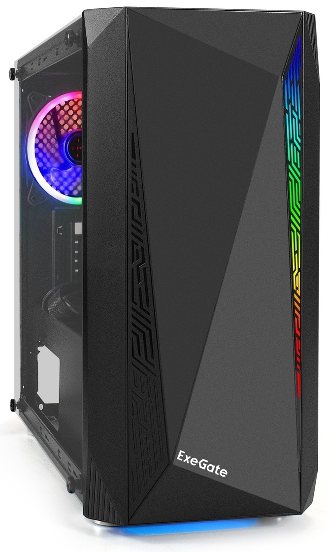 Компьютерный корпус Minitower ExeGate Mistery R2-NPX400 (mATX, БП 400NPX с вент. 12 см, 2*USB+1*USB3