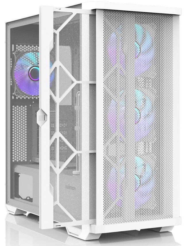 Компьютерный корпус MidiTower Zalman Z10 DUO White (без блока питания) (Zalman Z10 DUO White)