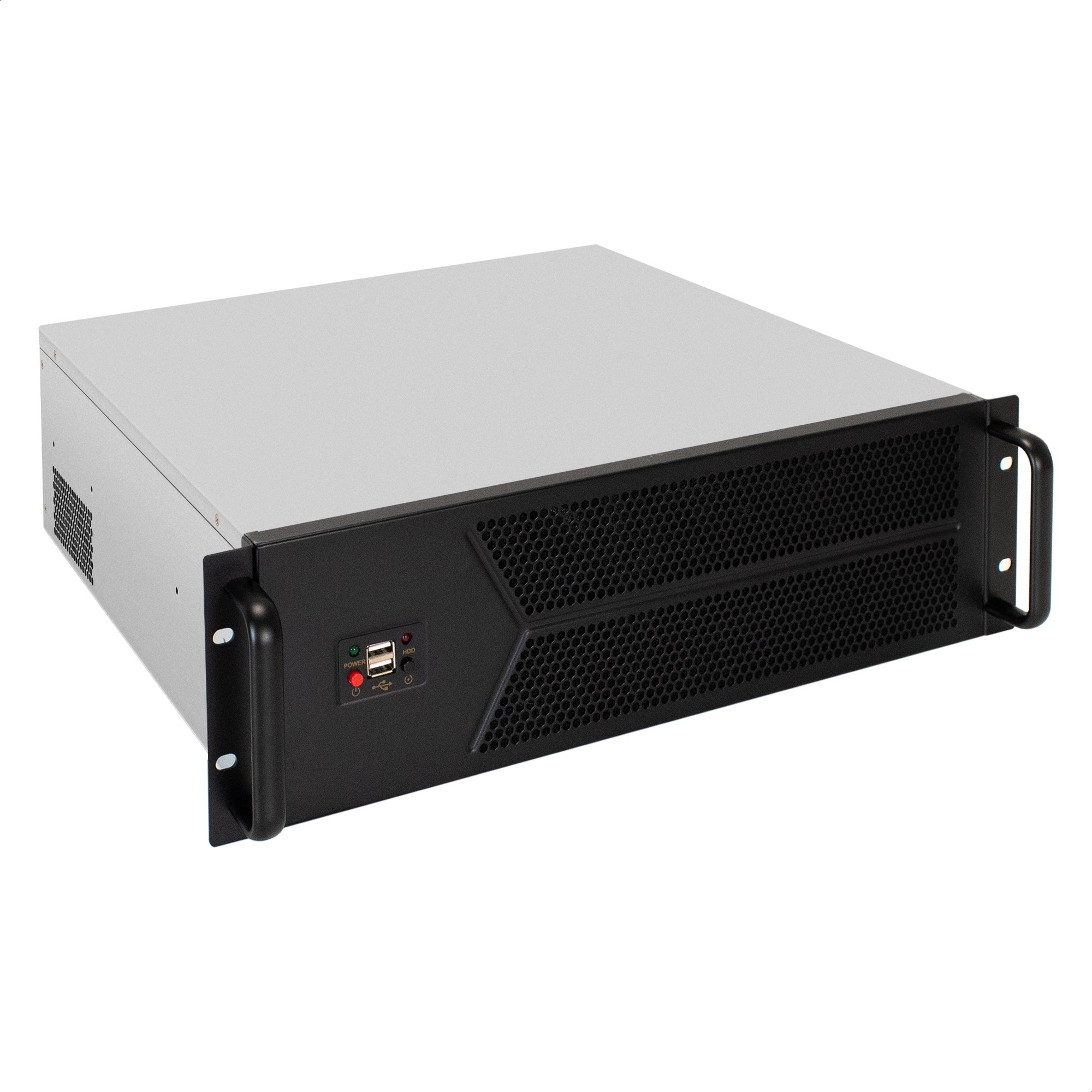Серверный корпус ExeGate Pro 3U450-12 (RM 19", высота 3U, глубина 450, БП 2U-800ADS, 2*USB)