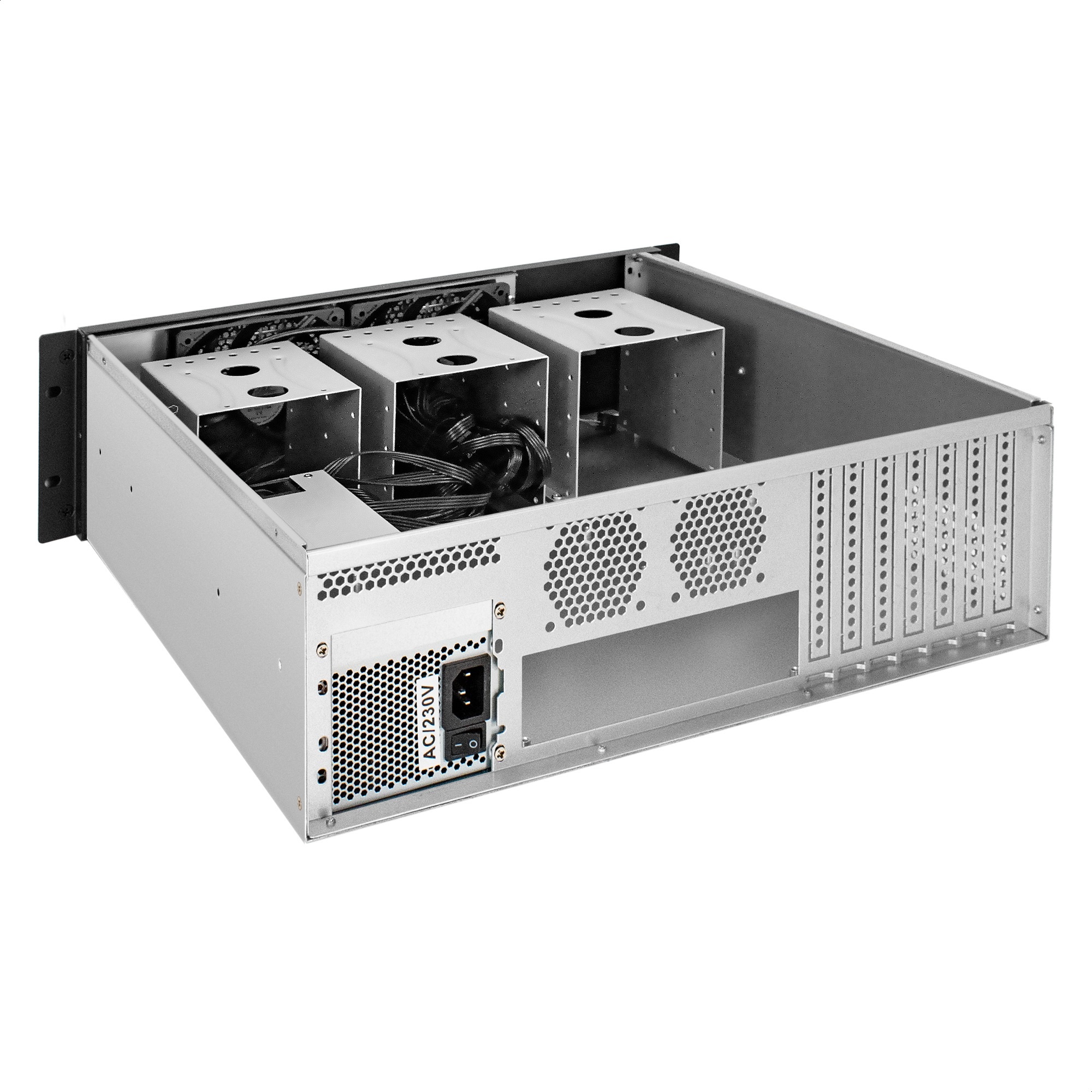 Серверный корпус ExeGate Pro 3U450-12 (RM 19", высота 3U, глубина 450, БП 2U-800ADS, 2*USB)