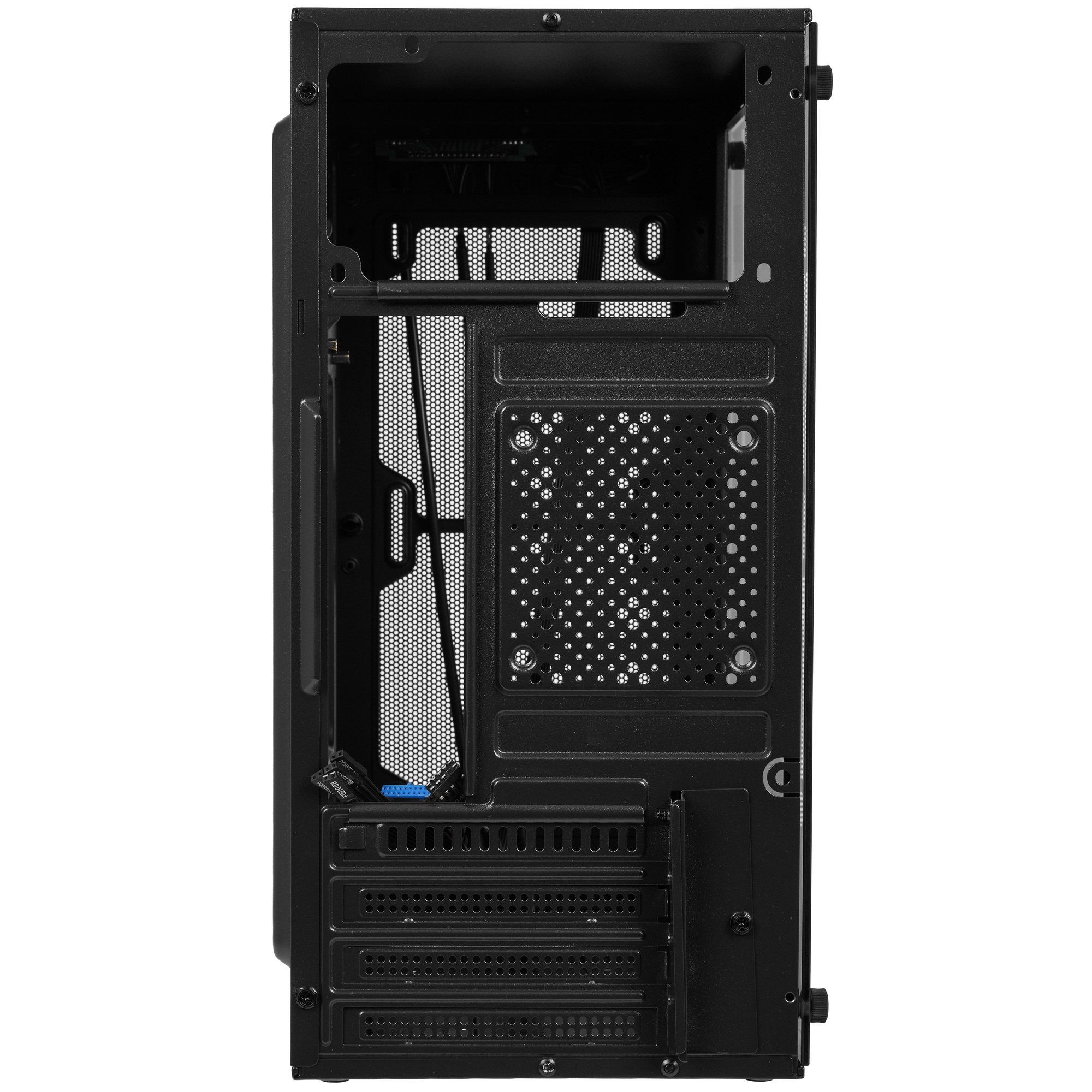 Корпус Оклик OCC-MN301 черный без БП mATX 1x80mm 2x120mm 1xUSB2.0 1xUSB3.0 audio