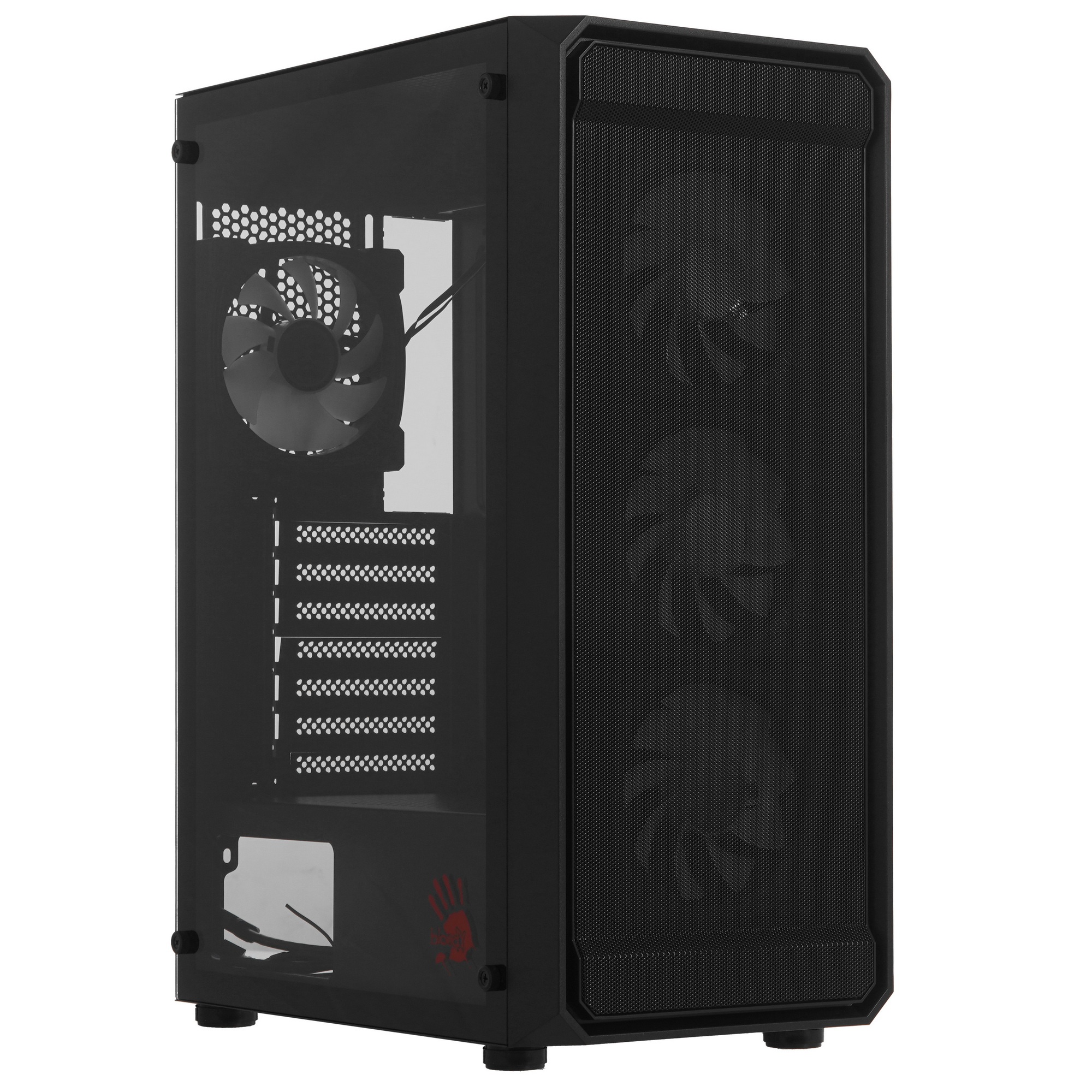Корпус Bloody BD-CC114F черный без БП ATX 4x120mm 1xUSB2.0 1xUSB3.0 audio bott PSU