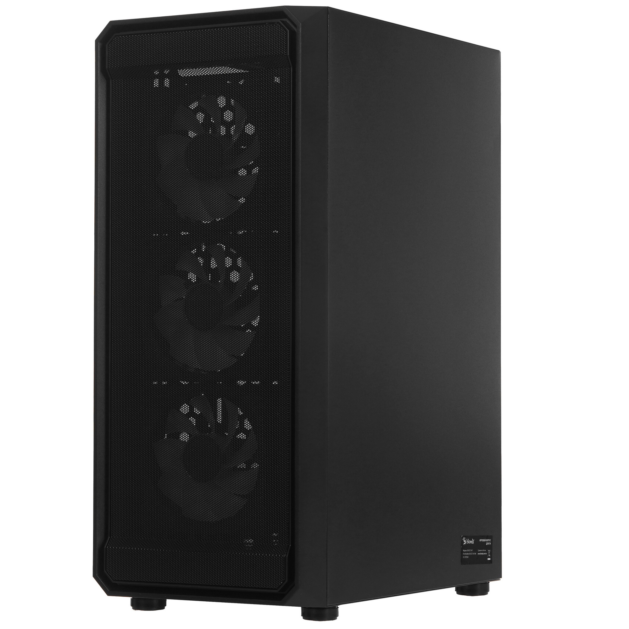 Корпус Bloody BD-CC114F черный без БП ATX 4x120mm 1xUSB2.0 1xUSB3.0 audio bott PSU