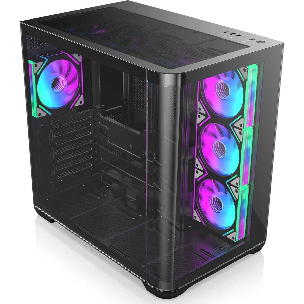 Корпус без блока питания/ Case Raijintek ATREUS BT7, Midi-Tower, TG, 7x120mm ARGB, 2xUSB-A 3.0 + 1xU