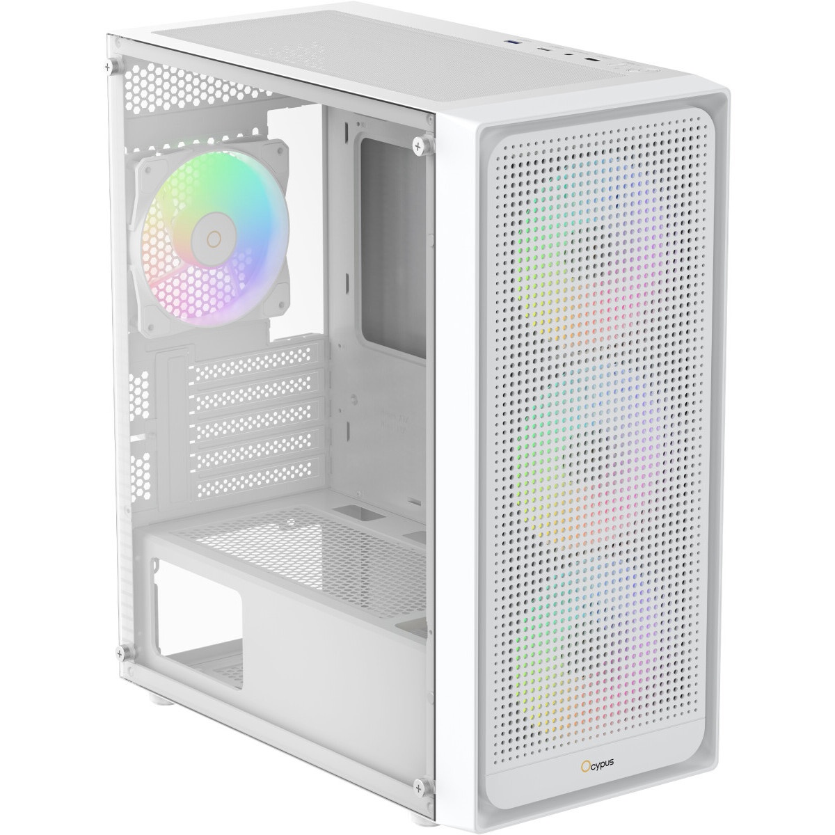 Корпус Оклик OCC-MN302F белый без БП mATX 1xUSB2.0 1xUSB3.0 audio