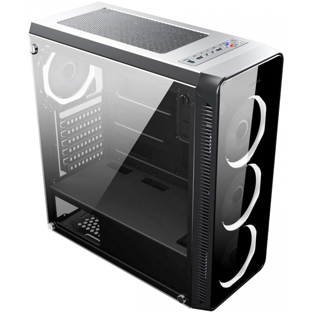 Компьютерный корпус Accord JP-X черный без БП ATX 2xUSB2.0 1xUSB3.0 bott PSU