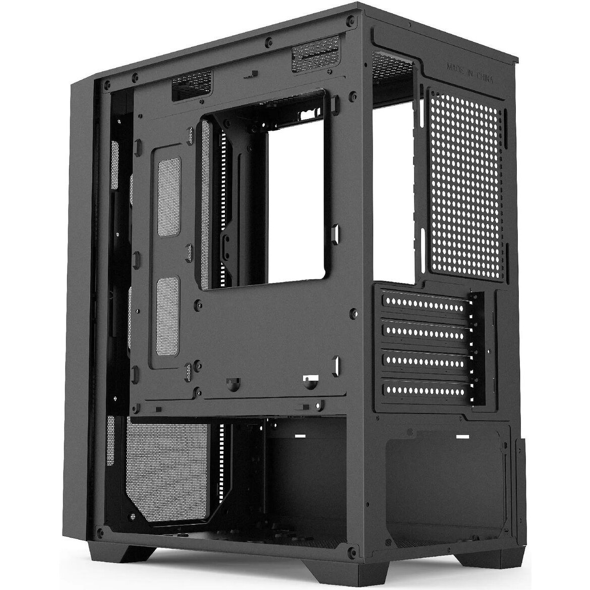Компьютерный корпус Accord JP-X черный без БП ATX 2xUSB2.0 1xUSB3.0 bott PSU