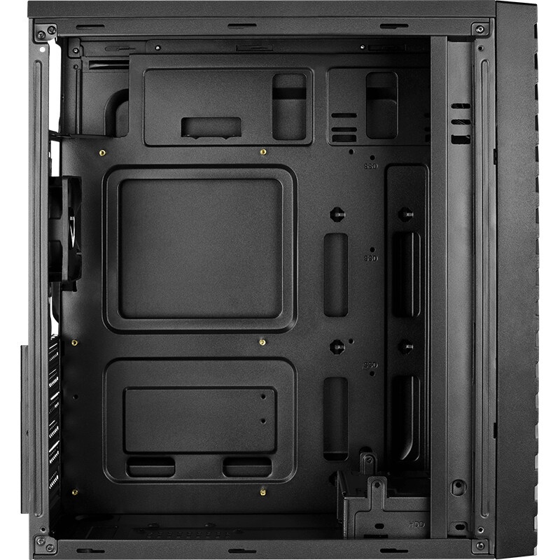 Компьютерный корпус Accord JP-X черный без БП ATX 2xUSB2.0 1xUSB3.0 bott PSU
