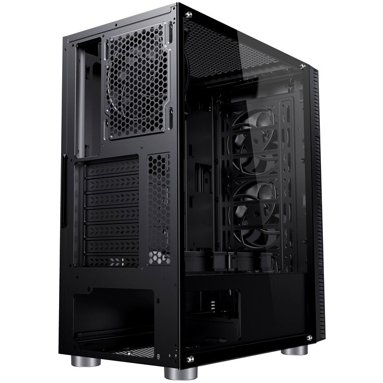 Компьютерный корпус Accord JP-X черный без БП ATX 2xUSB2.0 1xUSB3.0 bott PSU