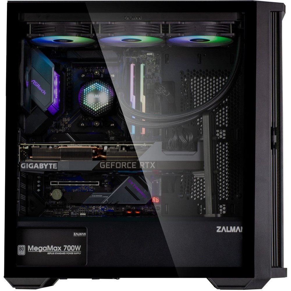 Компьютерный корпус Accord JP-X черный без БП ATX 2xUSB2.0 1xUSB3.0 bott PSU