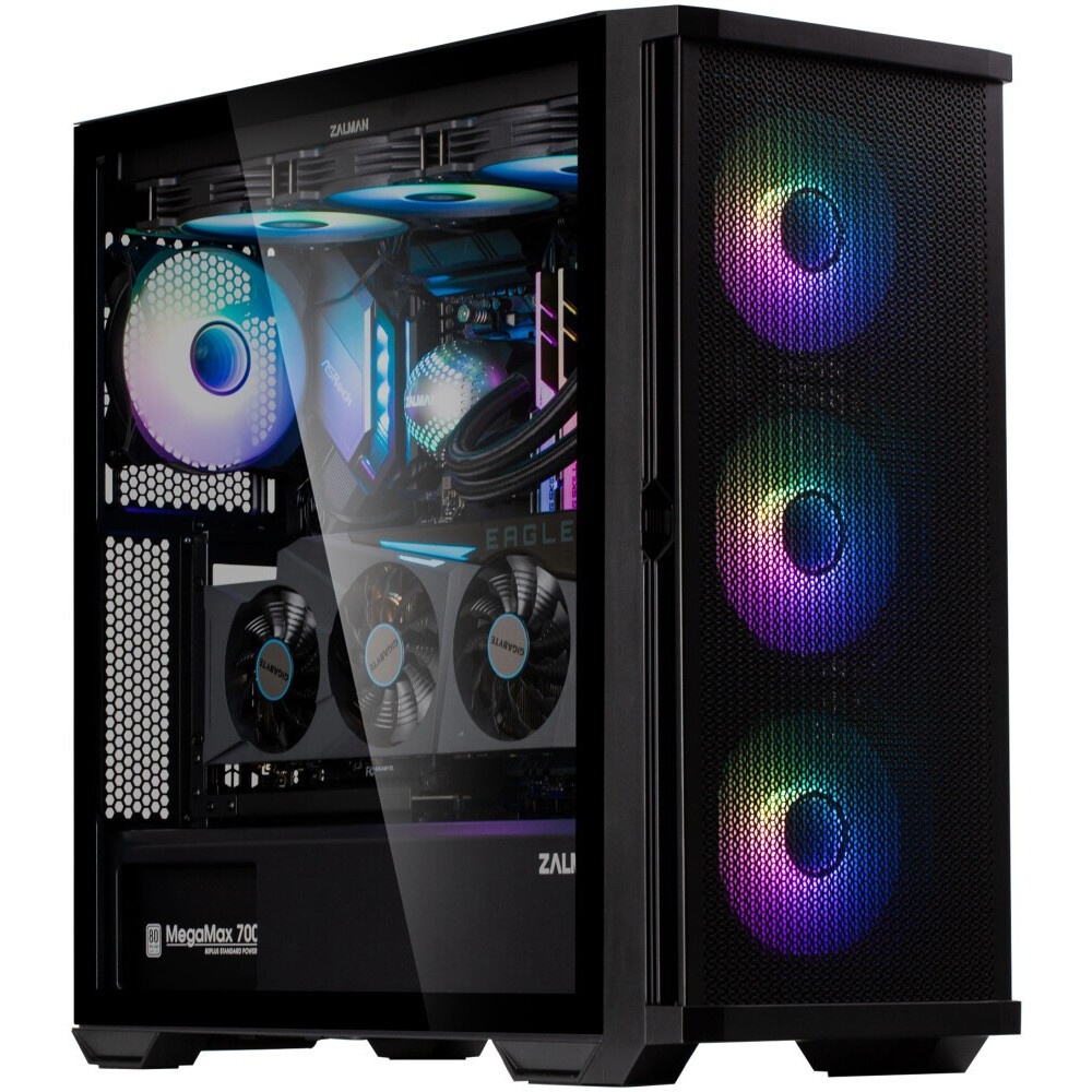 Компьютерный корпус Accord JP-X черный без БП ATX 2xUSB2.0 1xUSB3.0 bott PSU