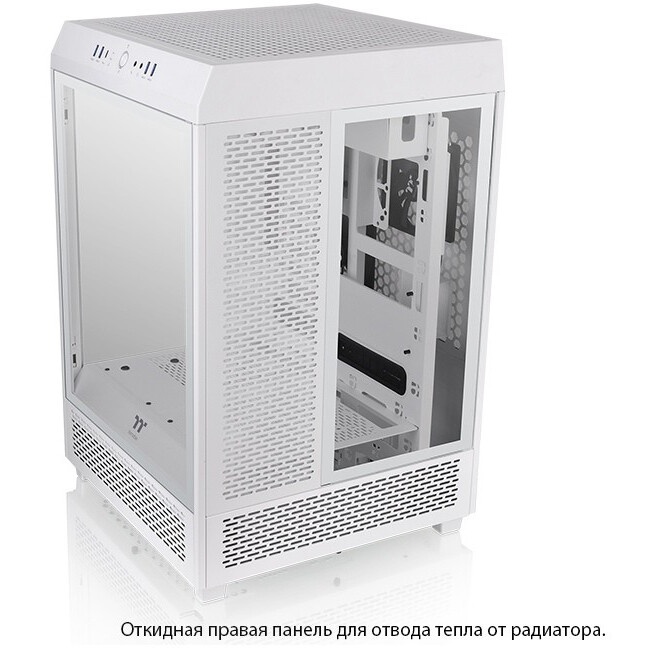Компьютерный корпус Thermaltake The Tower 500 Snow CA-1X1-00M6WN-00 White,Win,SPCC,Tempered Glass*3,