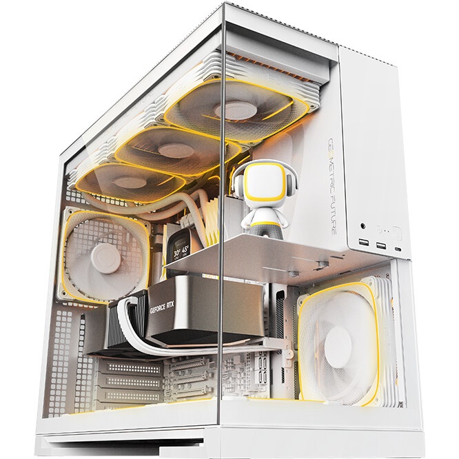 Компьютерный корпус Thermaltake The Tower 500 Snow CA-1X1-00M6WN-00 White,Win,SPCC,Tempered Glass*3,