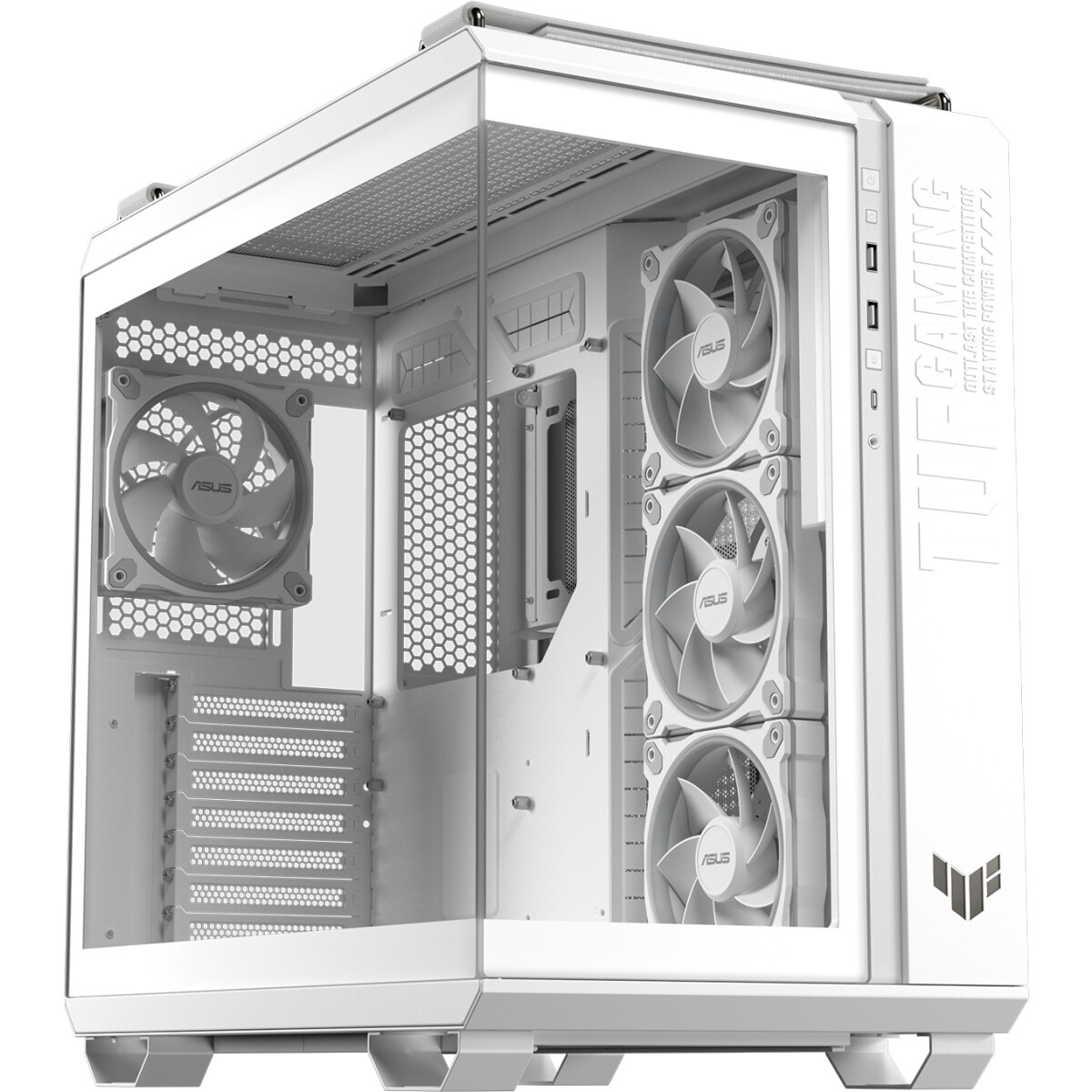 Компьютерный корпус Thermaltake The Tower 500 Snow CA-1X1-00M6WN-00 White,Win,SPCC,Tempered Glass*3,